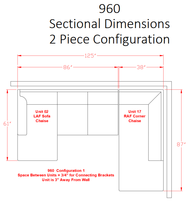 Megginson Storm RAF Sectional - Gate Furniture