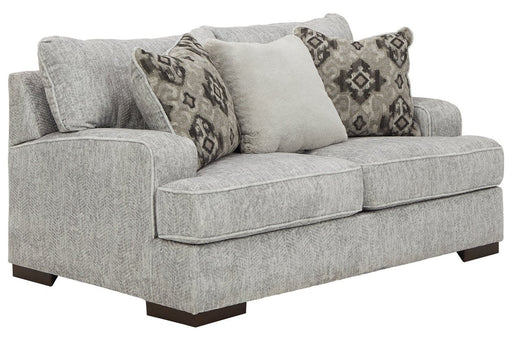 Mercado Pewter Loveseat - 8460435 - Gate Furniture