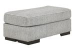 Mercado Pewter Ottoman - 8460414 - Gate Furniture