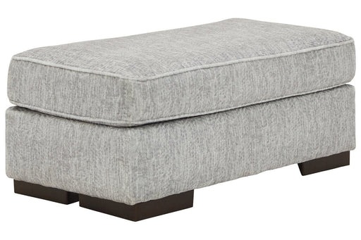 Mercado Pewter Ottoman - 8460414 - Gate Furniture