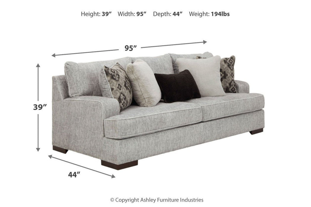 Mercado Pewter Sofa - 8460438 - Gate Furniture