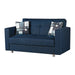 Miami 64 in. Convertible Sleeper Loveseat in Navy Blue with Storage - LS-MIAMI - In Stock Furniture