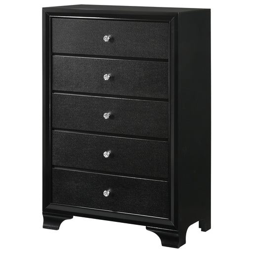 Micah Black Chest - B4350-4 - Gate Furniture