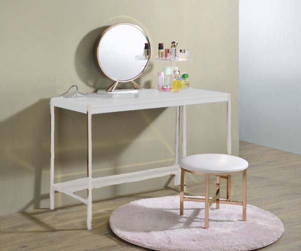 Midriaks Vanity Mirror & Stool - AC00723 - In Stock Furniture