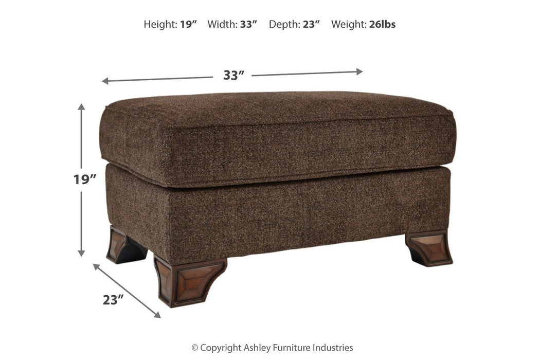 Miltonwood Teak Ottoman - 8550614 - Gate Furniture