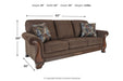 Miltonwood Teak Sofa - 8550638 - Gate Furniture