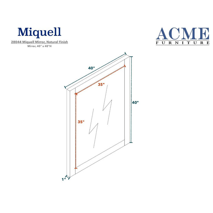 Miquell Mirror - 28044 - In Stock Furniture