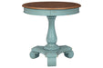 Mirimyn Teal/Brown Accent Table - A4000379 - Gate Furniture