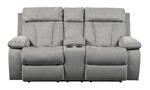 Mitchiner Fog Reclining Loveseat with Console - 7620494 - Gate Furniture