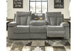 Mitchiner Fog Reclining Sofa with Drop Down Table - 7620489 - Gate Furniture