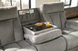 Mitchiner Fog Reclining Sofa with Drop Down Table - 7620489 - Gate Furniture