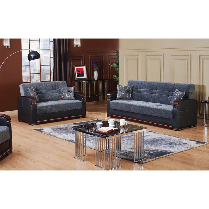 Montana 89 in. Convertible Sleeper Sofa in Gray with Storage - SB-MONTANA 2018 - In Stock Furniture