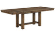 Moriville Grayish Brown Dining Extension Table - D631-45 - Gate Furniture