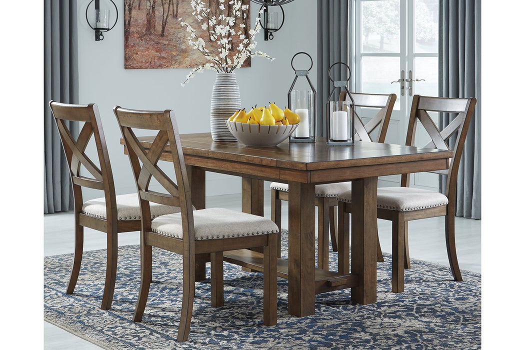 Moriville Grayish Brown Dining Extension Table - D631-45 - Gate Furniture