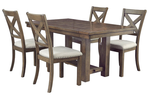 Moriville Grayish Brown Dining Extension Table - D631-45 - Gate Furniture