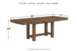 Moriville Grayish Brown Dining Extension Table - D631-45 - Gate Furniture