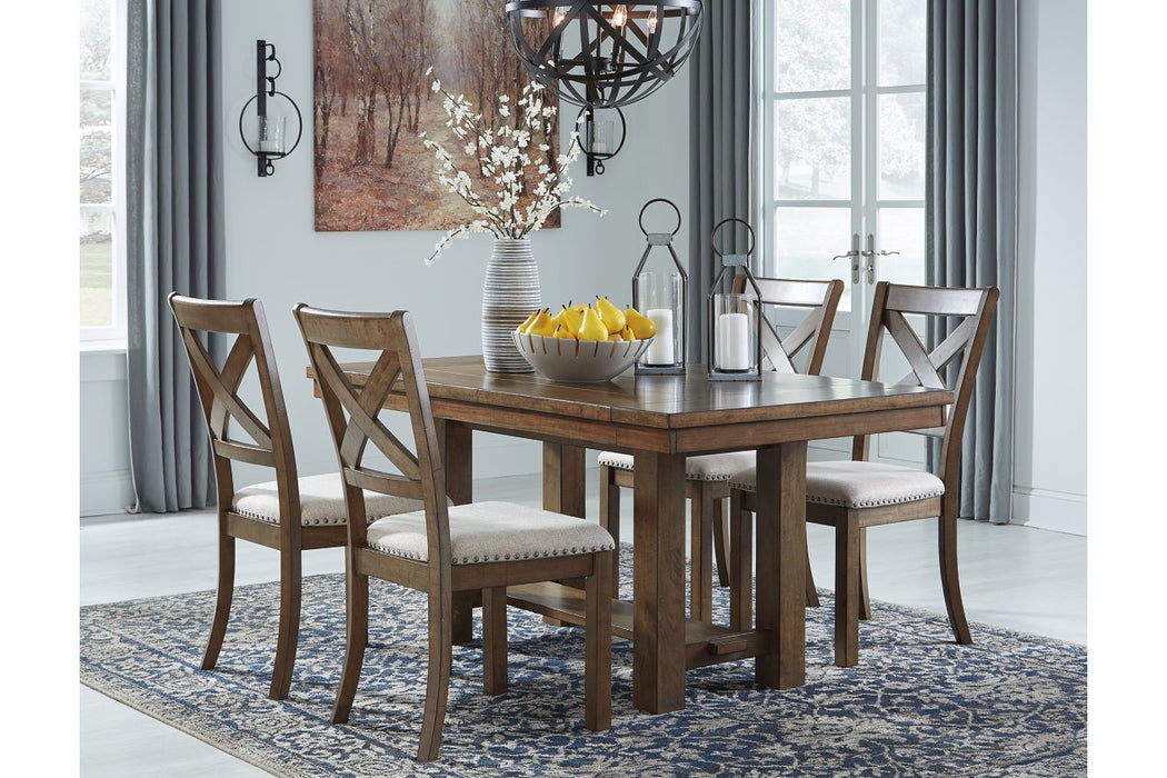 Moriville Grayish Brown Dining Extension Table - D631-45 - Gate Furniture