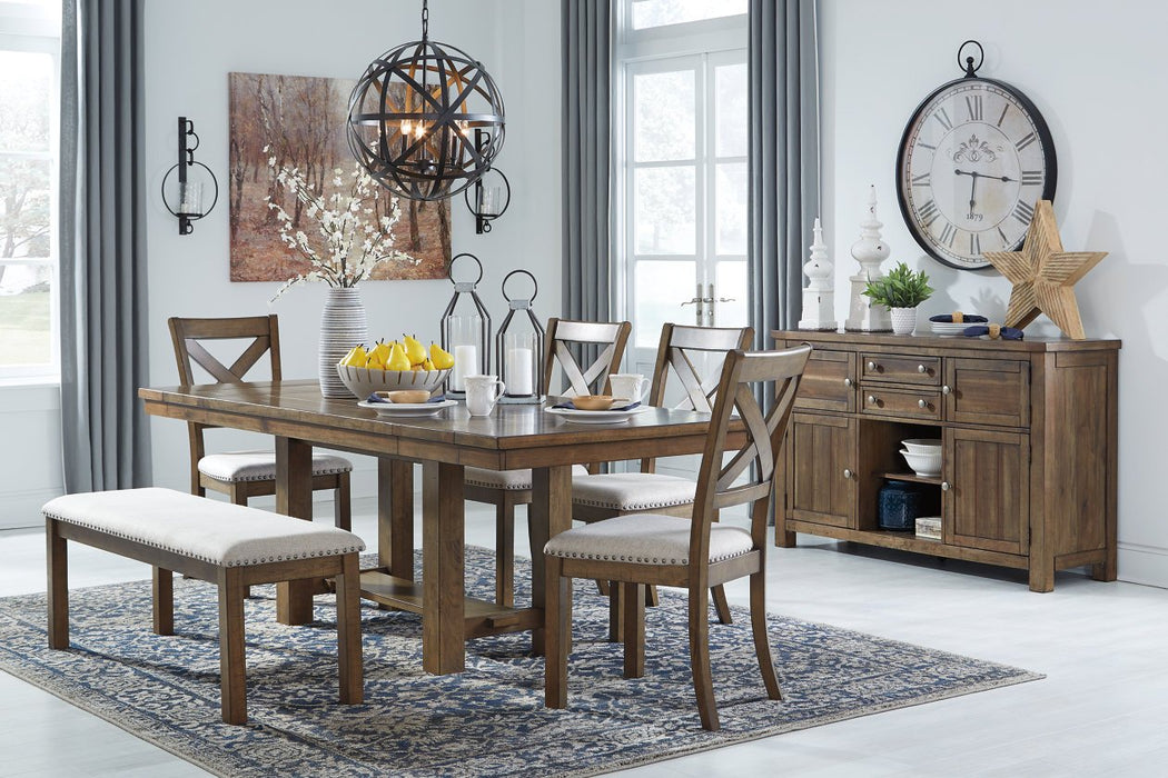 Moriville Grayish Brown Dining Extension Table - D631-45 - Gate Furniture