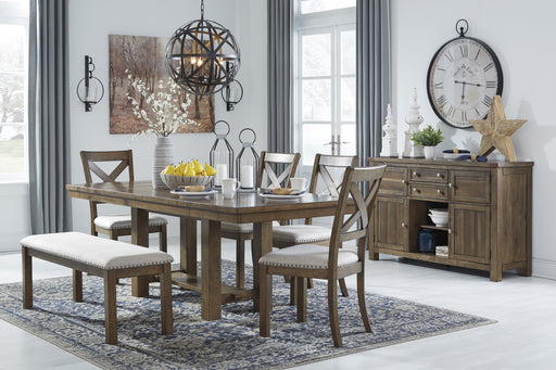 Moriville Grayish Brown Dining Room Set - Gate Furniture