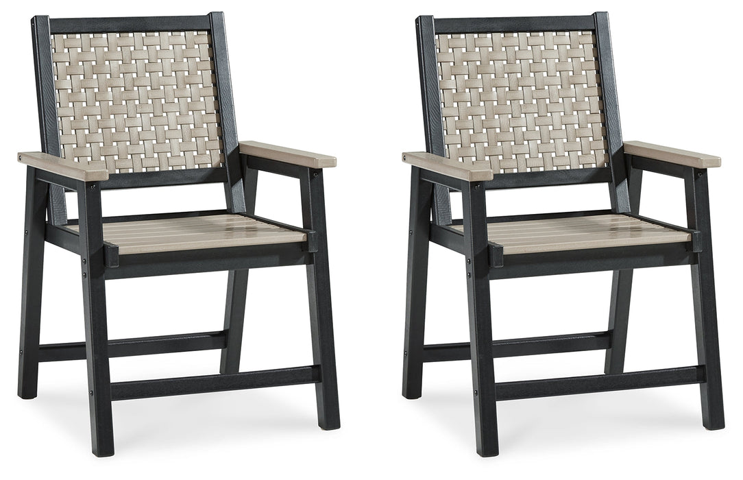 Mount Valley Arm Chair (set Of 2) - P384-603A - In Stock Furniture