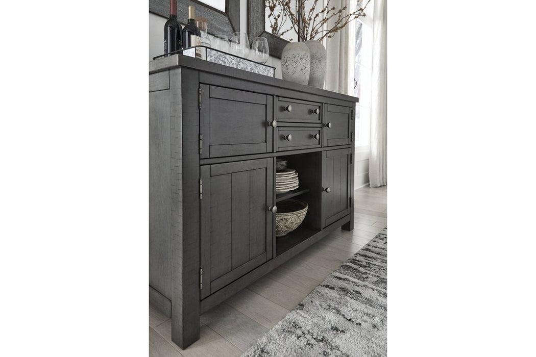 Myshanna Gray Dining Server - D629-60 - Gate Furniture