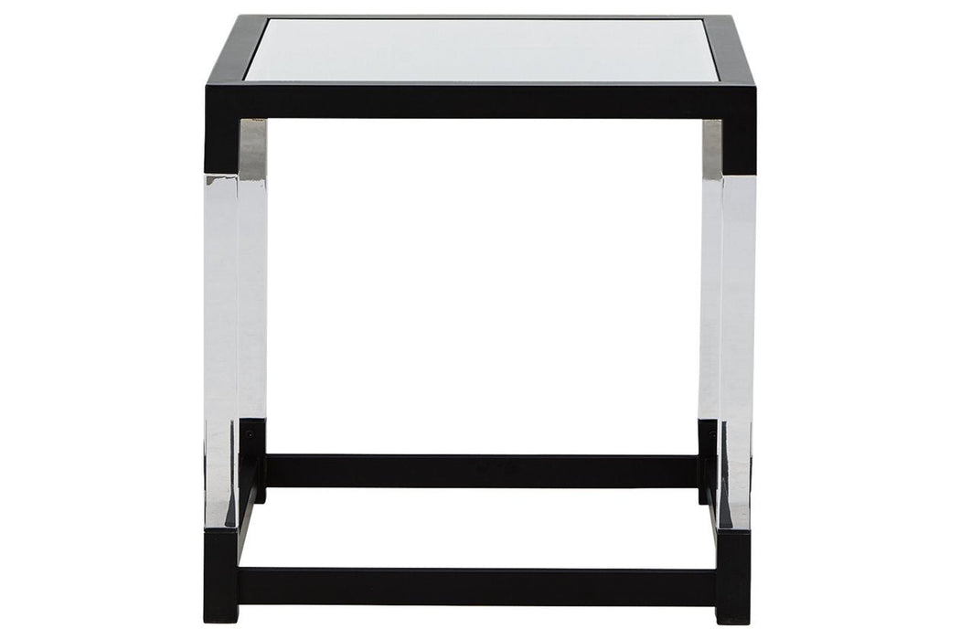 Nallynx Metallic Gray End Table - T197-2 - Gate Furniture