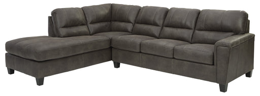 Navi Smoke LAF Sleeper Sectional - Gate Furniture