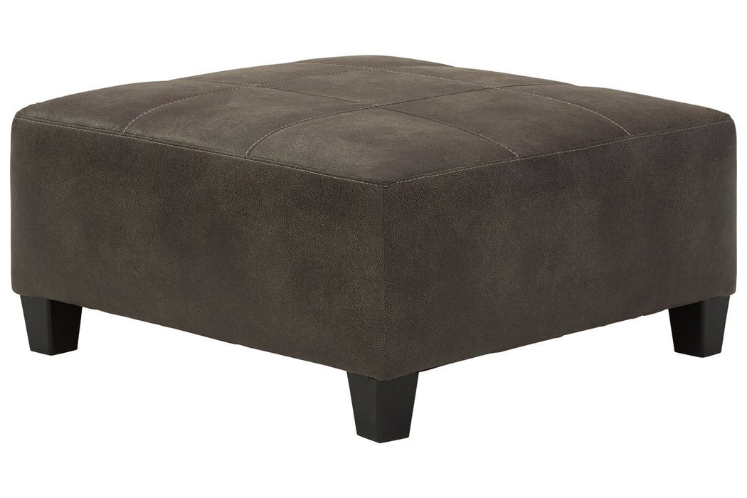 Navi Smoke Oversized Accent Ottoman - 9400208 - Gate Furniture