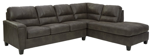 Navi Smoke RAF Sleeper Sectional - Gate Furniture