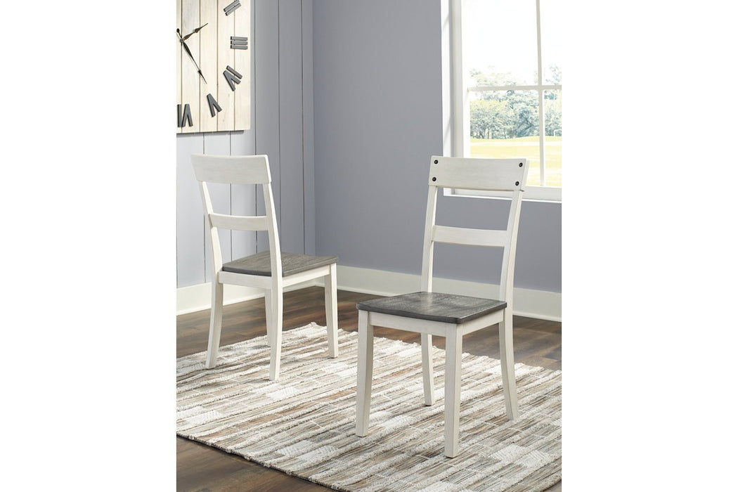 Nelling Two-tone Dining Chair (Set of 2) - D287-01 - Gate Furniture