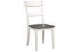 Nelling Two-tone Dining Chair (Set of 2) - D287-01 - Gate Furniture