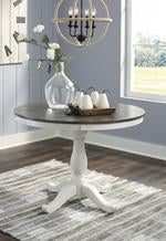 Nelling Two-tone Dining Table Base - D287-15B - Gate Furniture