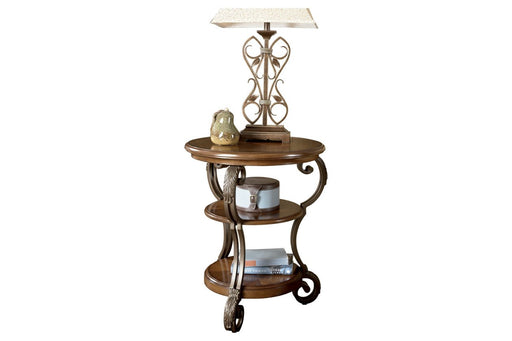 Nestor Medium Brown Chairside End Table - T517-7 - Gate Furniture