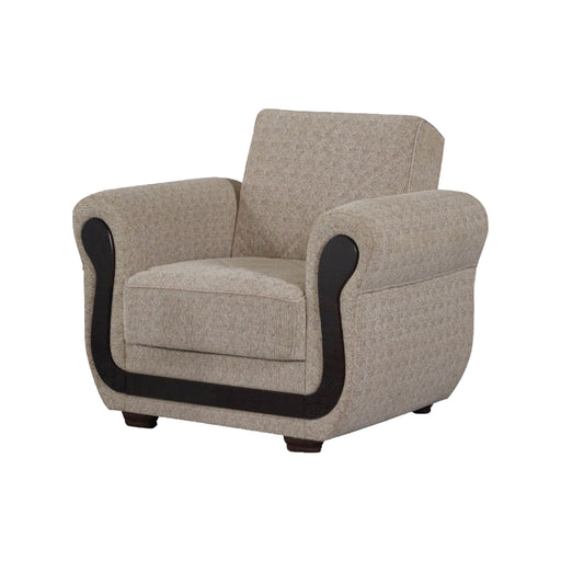 Newark 41 in. Convertible Sleeper Chair in Beige with Storage - CH-NEWARK - In Stock Furniture