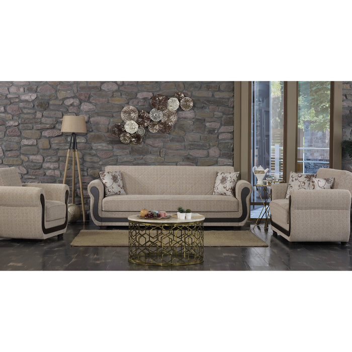 Newark 41 in. Convertible Sleeper Chair in Beige with Storage - CH-NEWARK - In Stock Furniture