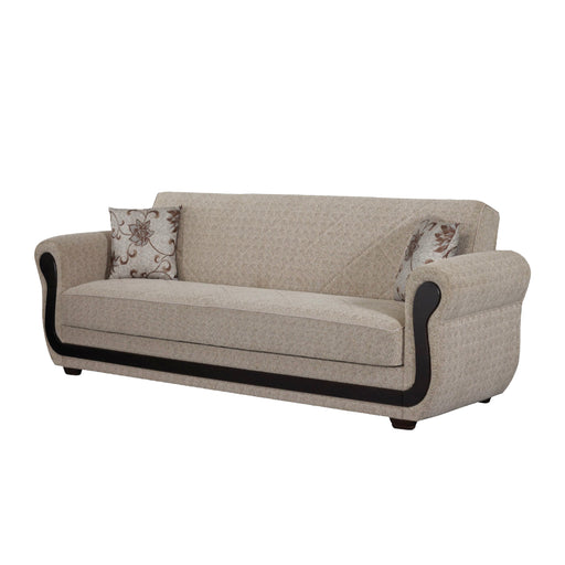 Newark 91 in. Convertible Sleeper Sofa in Beige with Storage - SB-NEWARK - In Stock Furniture