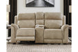 Next-Gen DuraPella Sand Power Reclining Loveseat with Console - 5930218 - Gate Furniture