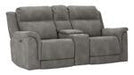 Next-Gen DuraPella Slate Power Reclining Loveseat with Console - 5930118 - Gate Furniture