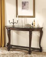 Norcastle Dark Brown Sofa/Console Table - T499-4 - Gate Furniture