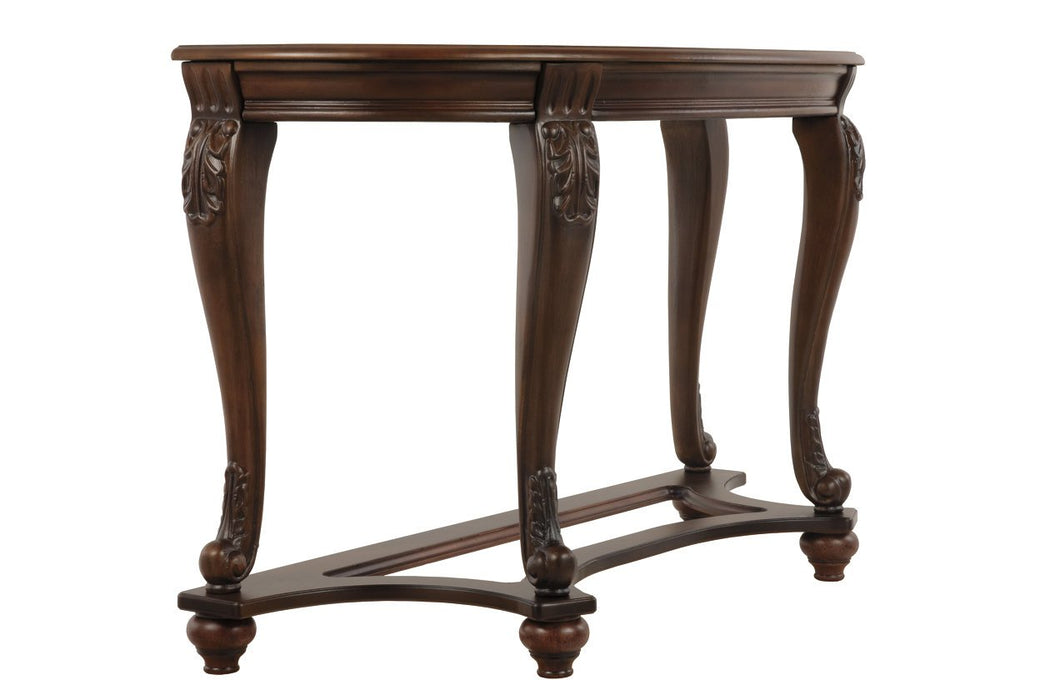 Norcastle Dark Brown Sofa/Console Table - T499-4 - Gate Furniture