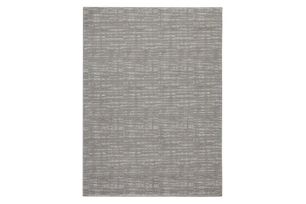 Norris Taupe/White 5' x 7' Rug - R400802 - Gate Furniture