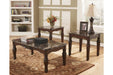 North Shore Dark Brown Table (Set of 3) - T533-13 - Gate Furniture