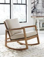 Novelda Neutral Rocker Accent Chair - A3000081 - Gate Furniture