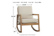 Novelda Neutral Rocker Accent Chair - A3000081 - Gate Furniture