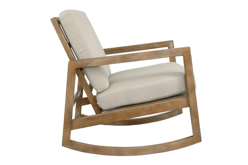 Novelda Neutral Rocker Accent Chair - A3000081 - Gate Furniture