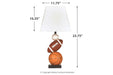 Nyx Brown/Orange Table Lamp - L815714 - Gate Furniture