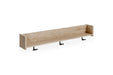 Oliah Natural Wall Mounted Coat Rack with Shelf - EA2270-151 - Gate Furniture