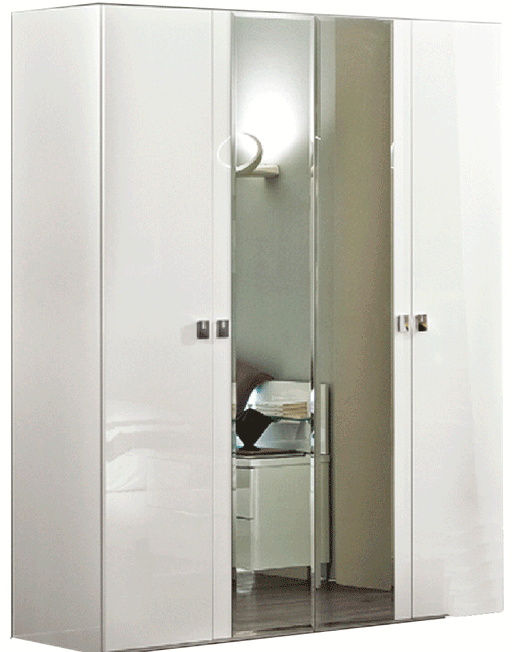 Onda 4 Door Wardrobe White - i23995 - In Stock Furniture