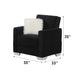 Ontario 35 in. Convertible Sleeper Chair in Black with Storage - CH-ONTARIO-BLACK - In Stock Furniture