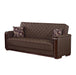 Oregon 89 in. Convertible Sleeper Sofa in Brown with Storage - SB-OREGON - In Stock Furniture